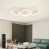 Sky angle LED Deckenleuchte mit Fernbedienung, Dimmable Deckenlampe 65cm 3000K-6000K, 40W 4800LM Flush Mount für Schlafzimmer, Küche, Wohnzimmer, Arbeitszimmer, Badezimmer