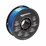 Amazon Basics 3D-Drucker-Filament aus PLA-Seide, 1.75 mm, 1-kg-Spule, Seidenblau