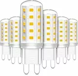 LEDYA G9 LED Lampe Warmweiß 2700K 380LM, LED Leuchtmittel 3W Entspricht 30W-40W Halogen Leuchtmittel, Enegiesparende Glühbirne G9, Nicht Dimmbar Kein Flackern, 6er Set