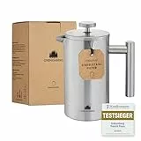 Groenenberg French Press I Hochwertige French Press Thermo mit Warmhalte-Funktion I Kaffeebereiter in verschiedenen Größen 300ml bis 1 Liter