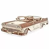 UGEARS Dream Cabriolet – Vatertagsgeschenk, 3D-Puzzles für Erwachsene, mechanische Modelle, Holzpuzzle, Denkaufgabe, BAU-Bastelsets für Erwachsene, DIY-Puzzle, Holzhandwerk, Cabrio-Auto-Bauset