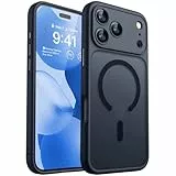 CANSHN für iPhone 17 Pro Hülle mit Kameraschutz für Magsafe (TOP Militärschutz & Magnetkraft) Extrem Haltbarkeit Hülle iPhone 17 Pro Case Stoßfest, Schwarz