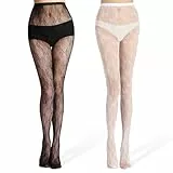 2 Paar Strumpfhosen Damen Kawaii Strumpfhosen Strümpfe Aushöhlen Spitze Aushöhlen Muster Lolita Hollow Strumpfhose FloralStrumpfhose Kawaii Spitze StrumpfhosenDamen Muster Strumpfhoses DamenSpitz