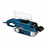 Bosch Professional Bandschleifer GBS 75 AE (750 Watt, inkl. Gewebeschleifband, Staubsack, Grafitplatte)