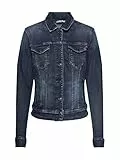 LTB Jeans Damen Jacke DEAN X - Jacke Damen Übergangsjacke Jeans mit Knopf & Reißverschluss und Stretch - DEAN X OISA WASH Jeansjacke Grau 38