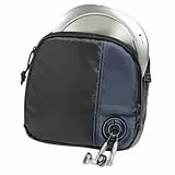 Hama CD-Player-Tasche für Discman und 3 CDs (mit Kabelausgang und Gürtelschlaufe) schwarz/blau