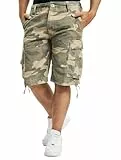 Brandit Herren Vintage Shorts Basic Light Woodland XL