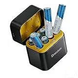 Dracutum Wiederaufladbare Lithium Akkus AAA 8Pack mit Ladegerät, 1300mWh Hohe Kapazität 1.5V AAA Batterien, 2000 Ladezyklen Langlebige AAA Li-ion Batterie mit Integrierter Charing Aufbewahrungsbox