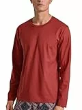 CALIDA RMX Sleep Langarmshirt Herren, aus 100% Baumwolle