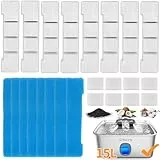 SIBAYS 15L Katzenbrunnen Filter, Ersatzfilter für Filter Hunde-Wasserbrunnen, hergestellt aus Aktivkohle und PP-Baumwolle, 8er-Pack Filter, 8er-Pack Vorfilter-Schwamm mit 8 Pumpenschwämmen