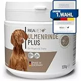 ReaVET Ulmenrinde Plus stark schleimend ohne Aufkochen für Hunde & Katzen 120g - Naturrein in Premiumqualität, Verdauung, Darmflora, Magen, Slippery Elm Bark