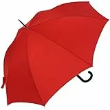 RS-Stockschirm groß stabil für Damen und Herren mit Automatik- rot