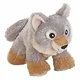 Wild Republic Ecofuzzies Wolf Stofftier 7 Zoll Plüschtier Füllung ist gesponnene recycelte Wasserflaschen