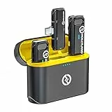 Hollyland Lark C1 Lavalier Mikrofon USB-C kabellos für Android Plug&Play aktive Geräuschunterdrückung Wiedergabe ohne Ausstecken 32H Akkukapazität Hi-Fi Audio superleicht tragbar (Duo)