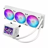 ASUS ROG Ryujin III 360 ARGB Extreme White All-in-One-Flüssig-CPU-Wasserkühlung (3,5 Zoll LCD Bildschirm, Aseteks Emma Gen8 V2-Pumpe, verdickte magnetische ROG ARGB-Lüfter, Geräuschoptimierung, weiß)