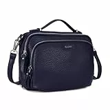 Gladdon Umhängetasche damen,Schultertasche mit Reißverschluss, Crossbody Tasche, Leder Handtasche Klein, Womenswear…