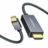 iVANKY Mini DisplayPort auf HDMI Kabel [geflochtenes Nylon] Thunderbolt zu HDMI Kabel geeignet für MacBook Air/Pro, Surface Pro, Monitor, Projektor und weiter - 2M