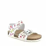 Primigi Birky, flache Sandalen für Mädchen und Jungen, Weiß mehrfarbig, 25 EU