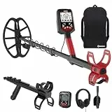 KAIWEETS Metalldetektor Profi mit Akku, wasserdichte Doppel-D-Spule bis 30 cm Tiefe, 5 Modi Metallsuchgerät, DSP-Chip, HD-LCD mit Hintergrundbeleuchtung, Metalldetektor Set