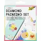 folia 31802 - Diamond Painting Set RAINBOW, Sticker mit Regenbogen-Motiven und Zubehör, Bastelset zum Gestalten von Aufklebern mit Glitzersteinchen