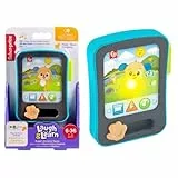 Fisher-Price Spielzeug Tablet mit Musik und Licht für Babys ab 6 Monaten mit Unterstützung für mehrere Sprachen, JGX02