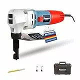 FANZWORK Knabber Blechknabber Knabber Nibbler Blechschere Blechnibbler 600W (mit Koffer und 2 x Stempeln)
