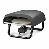 Enders® Pizzaofen PACO™ Rotate, Pizzastein rund, Thermometer, Pizza, Edelstahlbrenner, 4kW, Cordierit-Pizzastein 30,5cm, rotierend, stufenlos regulierbarer Edelstahlbrenner #31316