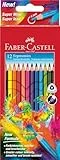 FABER-CASTELL 116512 - Buntstifte Dreikantform, 12 Stück im Kartonetui
