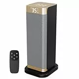 DDHTSAL 2000W Energiesparend Heizlüfter Leise - 3 Gänge PTC Keramik Schnell Heizung mit ECO Konstante Temperatur, Fernbedienung, 12H Timer, 70°-Schwenkfunktion für Büro, Schlafzimmer, Badezimmer