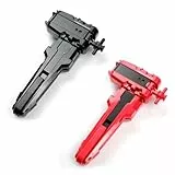 AIBREAY 2 kreisel X String Launchers mit Griff, Kampfkreisel Starter Set, Battling Tops Schnur Launcher, Battle Spinner Starters, Kompatibel mit X-Serien kreisel, Schwarz Rot Set