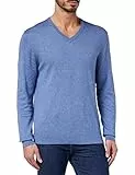 HACKETT LONDON Herren Cotton Cashmere V Pullover, Chambray, M