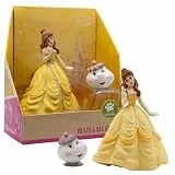 Bullyland 13436 - Spielfiguren Set Belle und Madame Pottine aus Walt Disney Die Schöne und das Biest, detailgetreu, ideal als kleines Geschenk für Kinder ab 3 Jahren