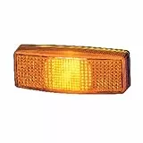 HELLA 2PS 006 717-031 Seitenmarkierungsleuchte - Begrenzungsleuchte - Anhänger - Wohnwagen - Halogen - 12V - Schraubanschluss/Anbau - ADR/GGVS - Lichtscheibenfarbe: gelb - rechts/links - Menge: 1