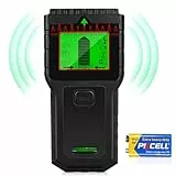 Stud Finder Wall Scanner - 8 in 1 Stud Detector with LCD Display & Audio Alarm, Wire Detector for Wall Wood AC Wire Metal Studs Cable Joist Pipe Detection (Black)