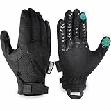 OneTigris Taktische Schießhandschuhe für Herren – Ultradünn & Atmungsaktiv mit Touchscreen-Funktion – Ideal für Airsoft, Militär, Outdoor & Motorrad (Schwarz, M)
