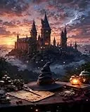 Lonmo Art Malen Nach Zahlen Erwachsene,Paint by Numbers Adult DIY Handgemalt Acrylpigment für Ölgemälde Kit für Anfänger und Erwachsene,Home Haus Deko（16x20 Zoll）