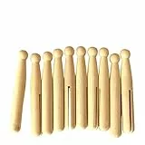 10 Stk Fotoclips Aus Holz Wäscheklammern Aus Holz Runde Puppennadeln Unfertige Holzfiguren Puppe Aus Holz Puppenkörper Aus Holz Puppenstifte Aus Holz Kleidung Leer Hölzern
