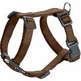 HUNTER Geschirr London Vario Rapid | Braun | Größe Mini 18-30/XXS | 4-Fach verstellbar | mit Sicherheitsverschluss | weich & flexibel | reißfest & schnelltrocknend | leicht & pflegeleicht
