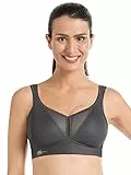 Anita – AIR Control DELTAPAD Sport BH Damen bügellos & starker Halt – Sports Bra luftdurchlässig & leicht - Büstenträger mit Schaumschale für den Sport Körbchengröße A-H 65-95 - Anthrazit