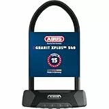 ABUS Bügelschloss Granit XPlus 540 - Fahrradschloss mit XPlus Zylinder - ABUS-Sicherheitslevel 15 - Schwarz/Grau