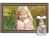 Frameo 64GB 15.6 Zoll WLAN Digitaler Bilderrahmen, FHD 1920 * 1080P IPS Touchscreen Elektronischer FotoRahmen, Auto Drehung, Einfache Weitergabe von Fotos Videos über Frameo App