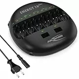 ANSMANN Akku Ladegerät mit LED Anzeige für NI-MH NI-CD AAA AA Baby C Mono D 9V Block Akku, Schnellladung, USB-ladefähige Geräte laden, Akkupflege
