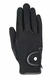 HKM Erwachsene Reithandschuhe -Professional Nubuk Lederimitat-9191 schwarz/schwarzS Hose, 9191, S