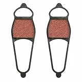 2 Paar Eisstollen Schneeschuh Schuhspikes Schuhkrallen Klampen Schnee Spikes Steigeisen Eiskrallen Anti Rutsch zum Joggen