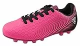 Vizari Kids Stealth FG Outdoor-Fußballschuhe für Jungen und Mädchen, rosa/schwarz, 32 EU