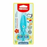 FONZELL Kinderschere im Squid Design – Sicherheitsschere für Kinder ab 3 Jahren mit abgerundeten Spitzen & Softgriff – Ergonomische Bastelschere für Kindergarten, Schule & Zuhause, CE/EN71 geprüft