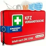PURAHELP® Erste Hilfe Set Auto [DIN 13164] - Verbandskasten Auto StVO Konform für 2026 - KFZ Verbandskasten & Sanikasten - Kompaktes Notfallset für Fahrzeuge - Auto Verbandsset nach aktueller Norm