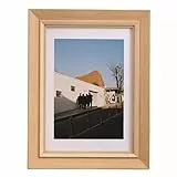 marysgift Bilderrahmen Vintage Holz 15x20 Vintage Chabby Chic Fotorahmen Portraitrahmen mit Aufsteller & Wandhalterung für 1 Foto (XK03509,8')