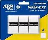 Dunlop ATP Viper Dry 3Pcs Overgrip, White, One Size