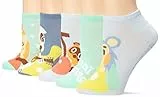 Nintendo Damen Animal Crossing No Show, 5er-Pack Lässige Socken, Blauer Türkis, Mehrfarbig, 8-10